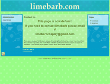 Tablet Screenshot of limebarbstudios.com